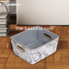 Tapered  printed fabric basket