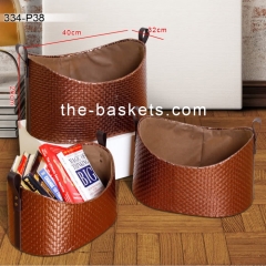 Faux Leather basket