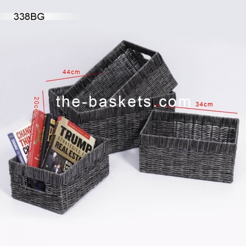 Resin wicker basket,NonFoldable