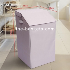 K/D Fabric laudnry basket with flat carrying handle