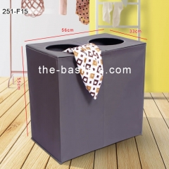 Fabric laundry sorter with long handles,