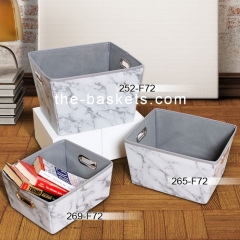 Tapered  printed fabric basket