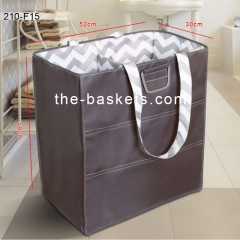 K/D Fabric laudnry basket with long carrying handle
