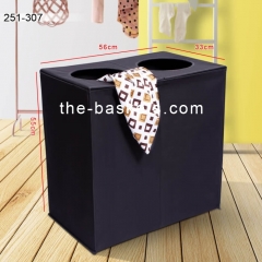 Fabric laundry sorter with long handles,