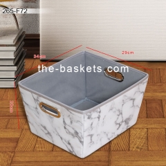 Tapered  printed fabric basket