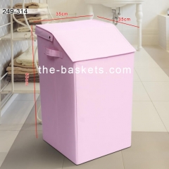 K/D Fabric laudnry basket with flat carrying handle