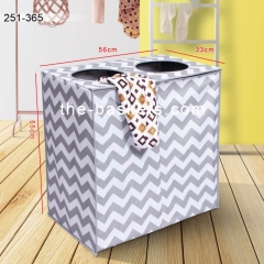 Fabric laundry sorter with long handles,