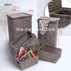 Resin wicker Hamper