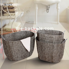 Resin wicker storage basket