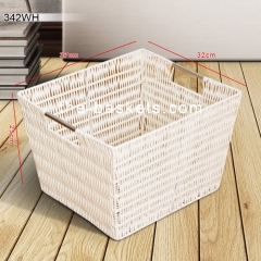 Resin wicker storage basket