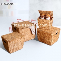 Water hyacinth storage basket