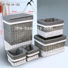 Willow hamper and storage basket