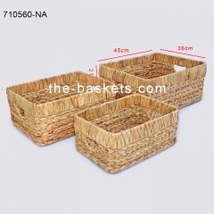 Water hyacinth storage basket