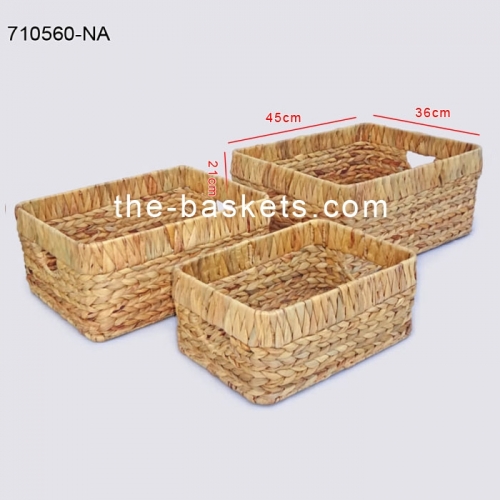 Water hyacinth storage basket