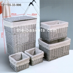 Willow hamper and storage basket