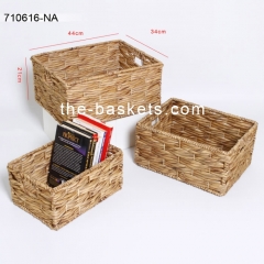 Water hyacinth storage basket