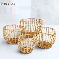 Water hyacinth storage basket