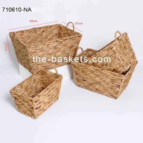 Water hyacinth storage basket