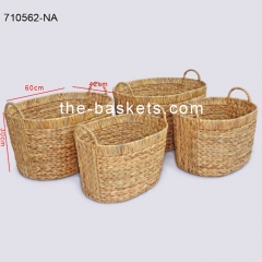 Water hyacinth storage basket