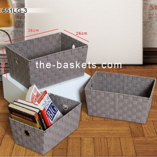 Non woven fabric strap basket