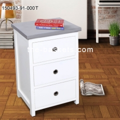 MDF cabinet with 3 drawers & concrete top