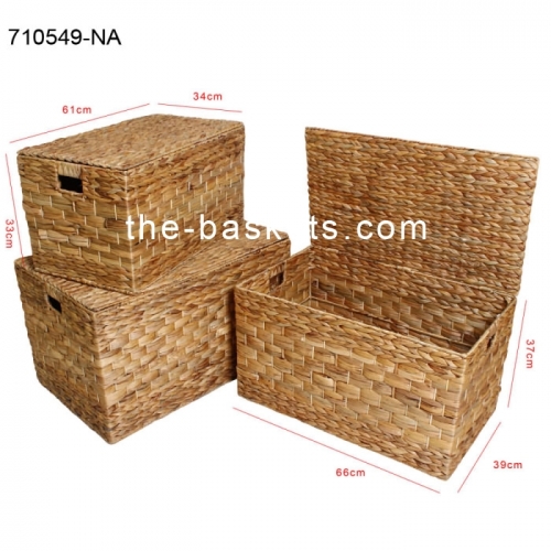 Water hyacinth storage basket