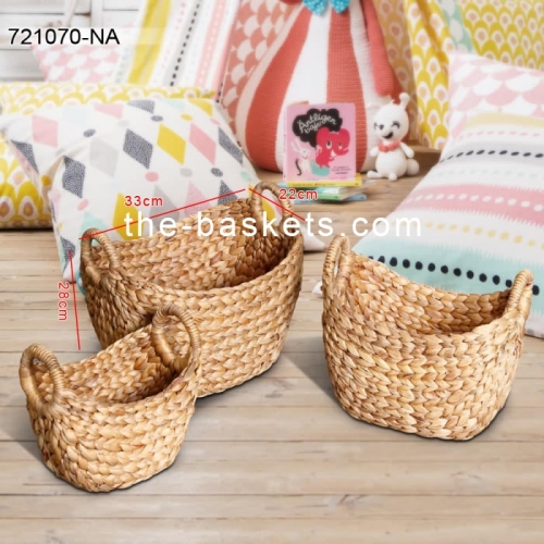 Water hyacinth storage basket