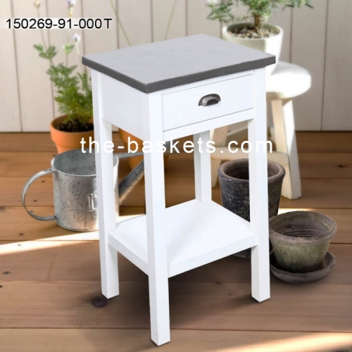 MDF table with drawer & concrete top