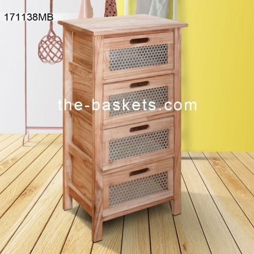 4 drawer wood cabinet