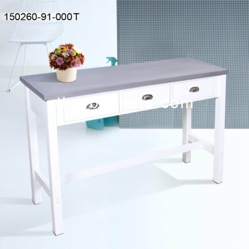 MDF table with 3 drawers & concrete top