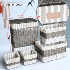 Willow hamper and storage basket