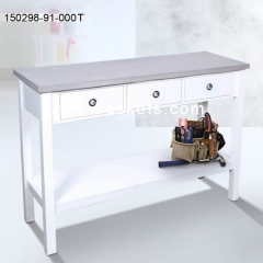 MDF table with 3 drawers & concrete top