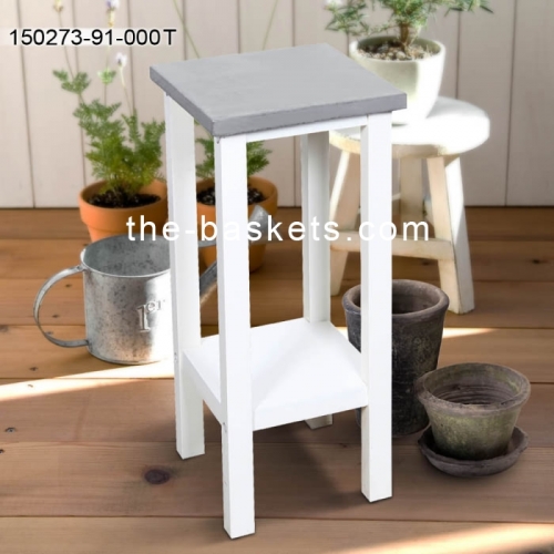 MDF shelf with concrete top