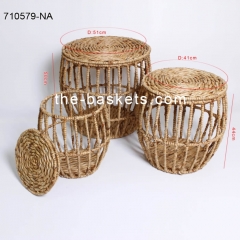 Water hyacinth storage basket