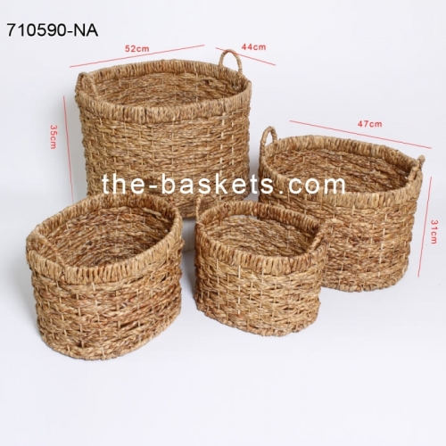 Water hyacinth storage basket