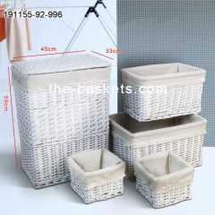 Willow hamper and storage basket