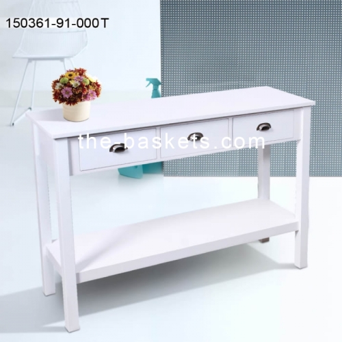 MDF table with 3 drawers & concrete top