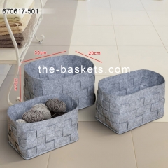 Low cost felt bin