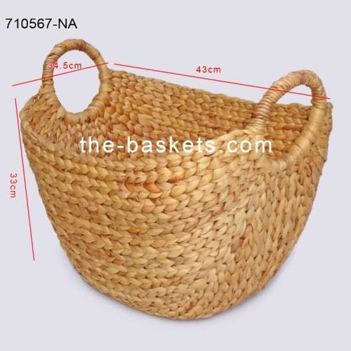 Water hyacinth storage basket