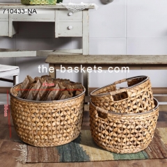 Water hyacinth storage basket