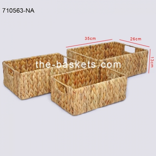 Water hyacinth storage basket
