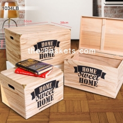 Wood crate with nice printing