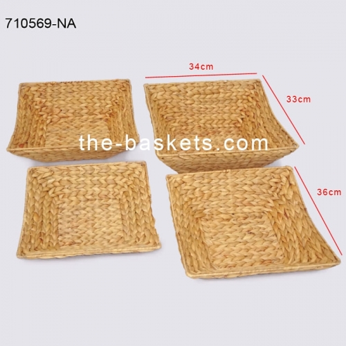 Water hyacinth storage basket