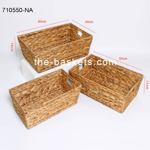 Water hyacinth storage basket