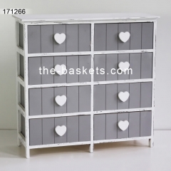 Wood cabinet with drawer