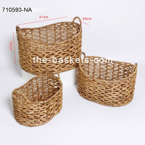 Water hyacinth storage basket