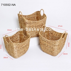 Water hyacinth storage basket