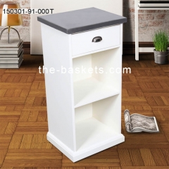 MDF cabinet with drawer & concrete top