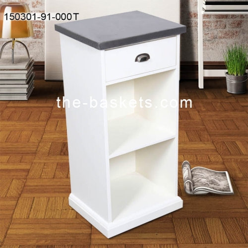 MDF cabinet with drawer & concrete top