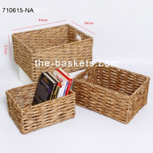 Water hyacinth storage basket